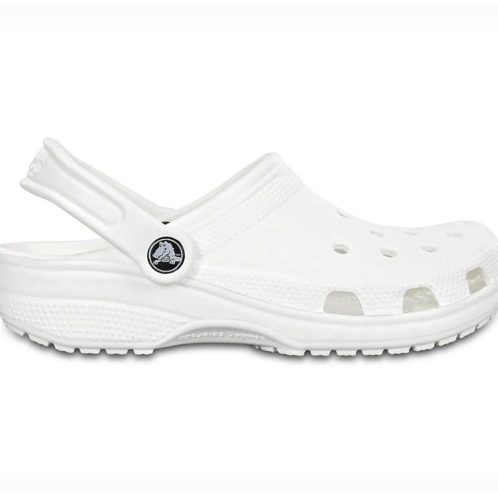 Crocs Unisex White Lightweight Classic Slip-On Crocband Casual Clogs‎ Size M6 W8